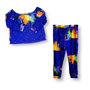 Off Shoulder Splash Paint Set